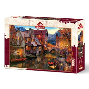 Art Puzzle (5476) - "Canal Homes" - 2000 Teile Puzzle