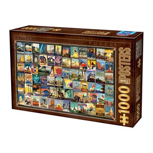 D-Toys (74621) - "Travel" - 1000 Teile Puzzle