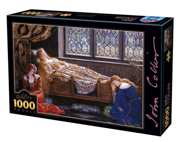 Art Puzzle (73822) - John Collier: "The Sleeping Beauty" - 1000 Teile Puzzle