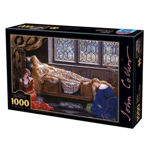 Art Puzzle (73822) - John Collier: "The Sleeping Beauty" - 1000 Teile Puzzle