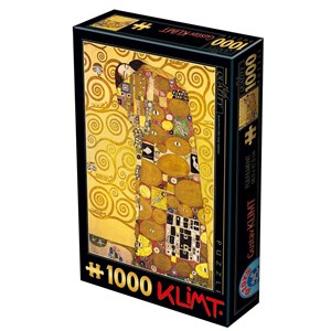 D-Toys (74560) - Gustav Klimt: "Die Umarmung" - 1000 Teile Puzzle