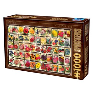 D-Toys (74492) - "Blumen" - 1000 Teile Puzzle