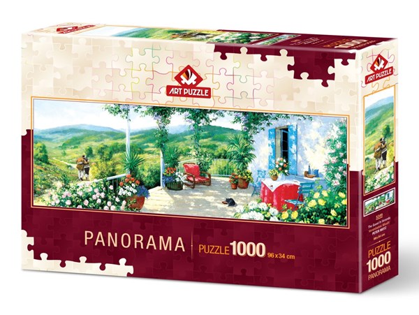 Art Puzzle (5349) - "Guest On The Patio" - 1000 Teile Puzzle