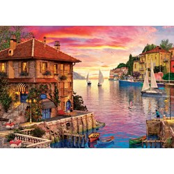 Art Puzzle (5374) - "The Mediterranean Harbour" - 1500 Teile Puzzle