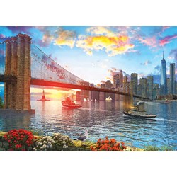 Art Puzzle (5185) - "Sunset on New York" - 1000 Teile Puzzle