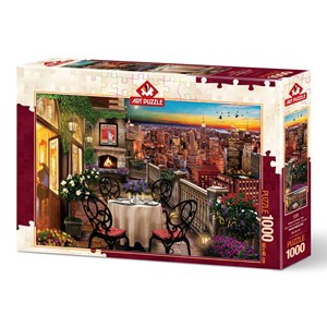Art Puzzle (5184) - "Dinner at New York" - 1000 Teile Puzzle