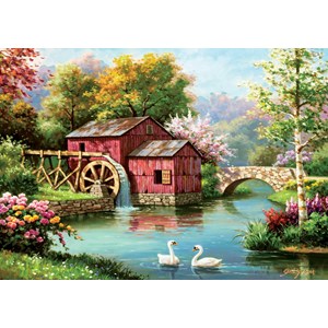 Art Puzzle (5188) - "The Old Red Mill" - 1000 Teile Puzzle