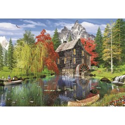 Art Puzzle (4550) - "Fishing by the Mill" - 1500 Teile Puzzle