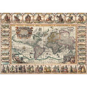 Art Puzzle (4584) - "Ancient World Map" - 1000 Teile Puzzle