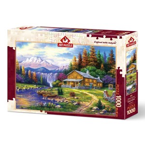 Art Puzzle (4230) - "Sunset on the Mountains" - 1000 Teile Puzzle