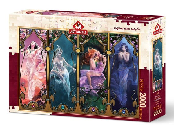 Art Puzzle (4573) - "The Four Jewels" - 2000 Teile Puzzle