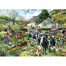 Falcon (11283) - "Ein weiterer Tag auf der Farm" - 1000 Teile Puzzle