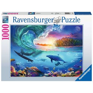 Ravensburger (16451) - "Nimm die Welle" - 1000 Teile Puzzle