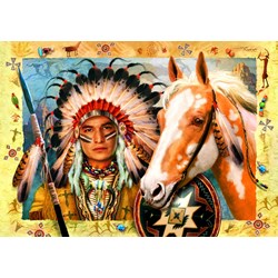 Bluebird Puzzle (70284) - "Indian Chief" - 1500 Teile Puzzle