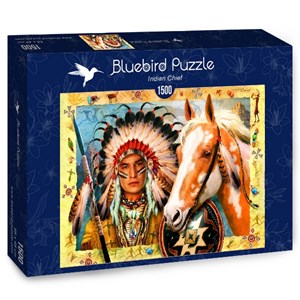 Bluebird Puzzle (70284) - "Indian Chief" - 1500 Teile Puzzle