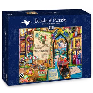 Bluebird Puzzle (70259) - Aimee Stewart: "Life is an Open Book Venice" - 4000 Teile Puzzle
