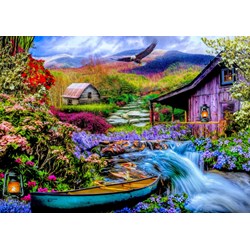 Bluebird Puzzle (70210) - "Heaven on Earth in the Mountains" - 1500 Teile Puzzle