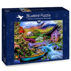 Bluebird Puzzle (70210) - "Heaven on Earth in the Mountains" - 1500 Teile Puzzle