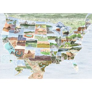 Ravensburger (16453) - "Von Ozean zu Ozean" - 1000 Teile Puzzle