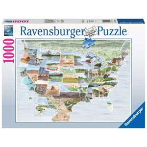 Ravensburger (16453) - "Von Ozean zu Ozean" - 1000 Teile Puzzle