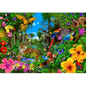 Bluebird Puzzle (70150) - "Jungle Sunrise" - 1500 Teile Puzzle