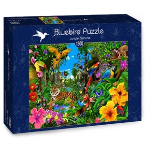 Bluebird Puzzle (70150) - "Jungle Sunrise" - 1500 Teile Puzzle