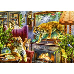 Bluebird Puzzle (70171) - "Tigers Coming to Life" - 2000 Teile Puzzle