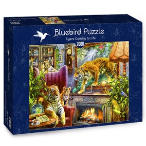 Bluebird Puzzle (70171) - "Tigers Coming to Life" - 2000 Teile Puzzle