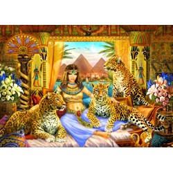 Bluebird Puzzle (70198) - "Egyptian Queen of the Leopards" - 2000 Teile Puzzle
