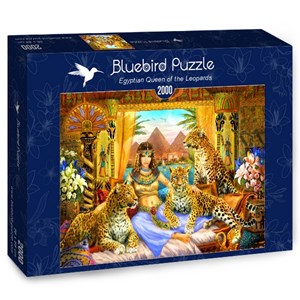 Bluebird Puzzle (70198) - "Egyptian Queen of the Leopards" - 2000 Teile Puzzle