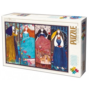 D-Toys (73860) - Kurti Andrea: "Märchen" - 2000 Teile Puzzle