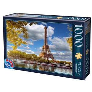 D-Toys (74805) - "Eiffelturm, Paris" - 1000 Teile Puzzle