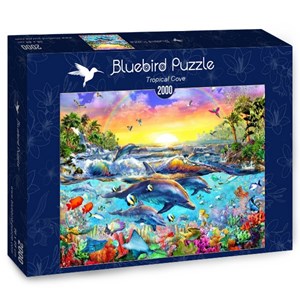 Bluebird Puzzle (70015) - Adrian Chesterman: "Tropical Cove" - 2000 Teile Puzzle