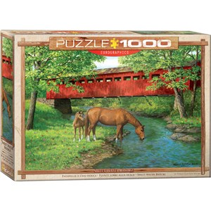 Eurographics (6000-0834) - Persis Clayton Weirs: "Pferde am Fluss" - 1000 Teile Puzzle