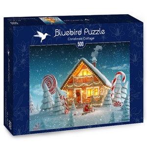 Bluebird Puzzle (70365) - "Christmas Cottage" - 500 Teile Puzzle