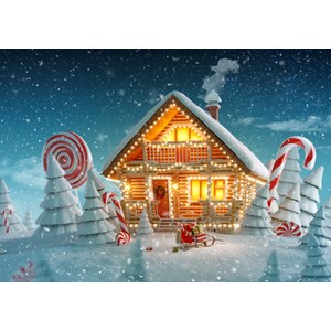 Bluebird Puzzle (70365) - "Christmas Cottage" - 500 Teile Puzzle