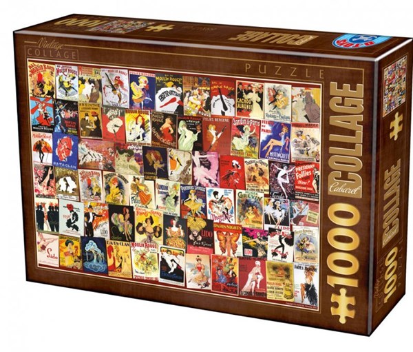 D-Toys (75291) - "Collage, Cabaret" - 1000 Teile Puzzle