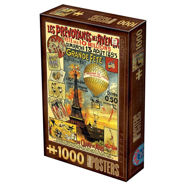 D-Toys (74591) - "Paris" - 1000 Teile Puzzle