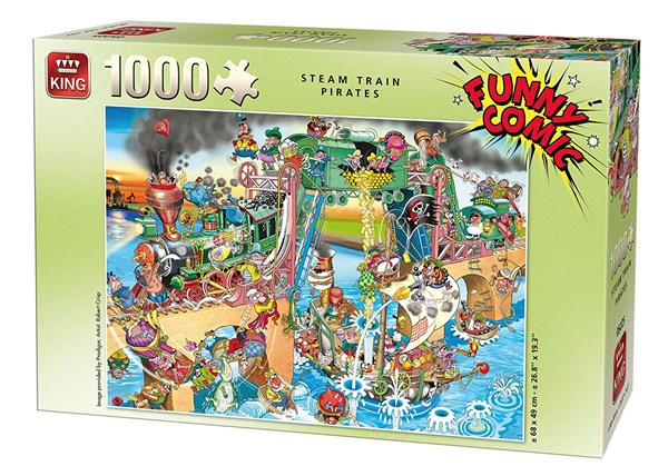King International (05225) - "Steam Train Pirates" - 1000 Teile Puzzle