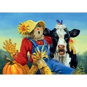 Ravensburger (13222) - Linda Picken: "Barnyard Duet" - 300 Teile Puzzle