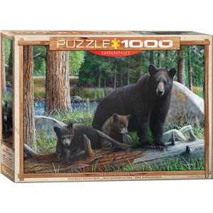 Eurographics (6000-0793) - "Die Bärenfamilie im Wald" - 1000 Teile Puzzle