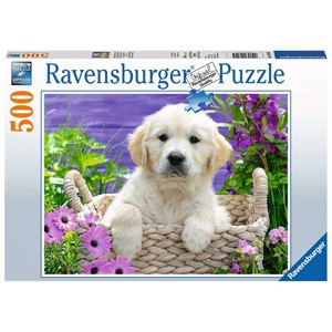 Ravensburger (14829) - "Süßer Golden Retriever" - 500 Teile Puzzle