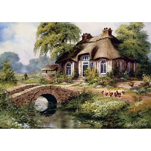 Art Puzzle (5080) - "Green Village" - 500 Teile Puzzle