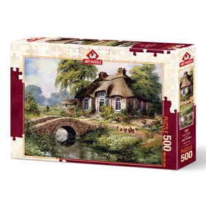 Art Puzzle (5080) - "Green Village" - 500 Teile Puzzle