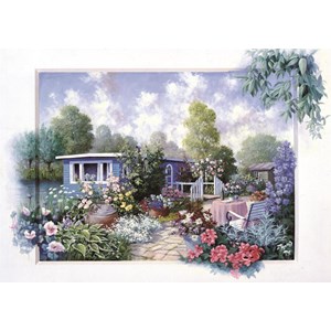 Art Puzzle (4211) - "Garden with Flowers" - 500 Teile Puzzle