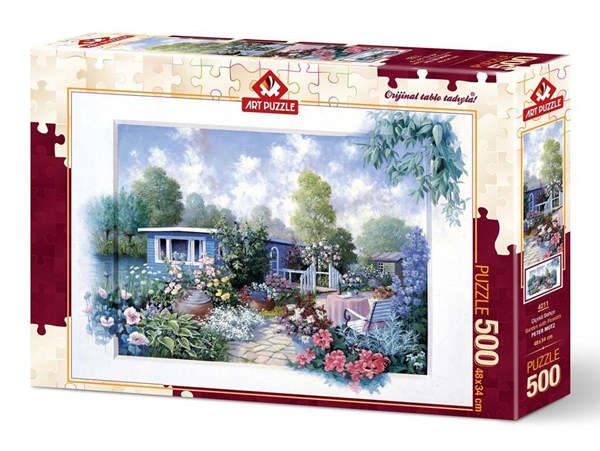 Art Puzzle (4211) - "Garden with Flowers" - 500 Teile Puzzle