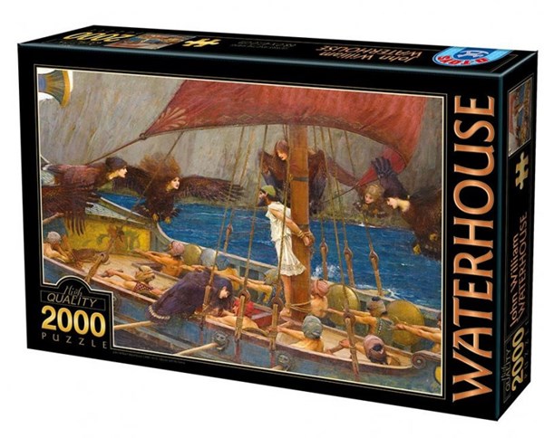 D-Toys (72917-WA01) - John William Waterhouse: "Ulysses and the Sirens, 1891" - 2000 Teile Puzzle