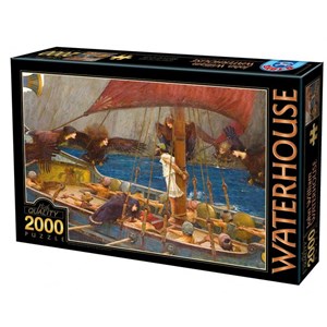 D-Toys (72917-WA01) - John William Waterhouse: "Ulysses and the Sirens, 1891" - 2000 Teile Puzzle