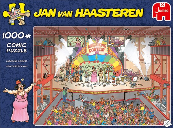 Jumbo (20025) - Jan van Haasteren: "Eurosong Contest" - 1000 Teile Puzzle