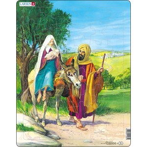 Larsen (C8) - "Mary, Joseph and Baby Jesus on their way to Egypt" - 48 Teile Puzzle